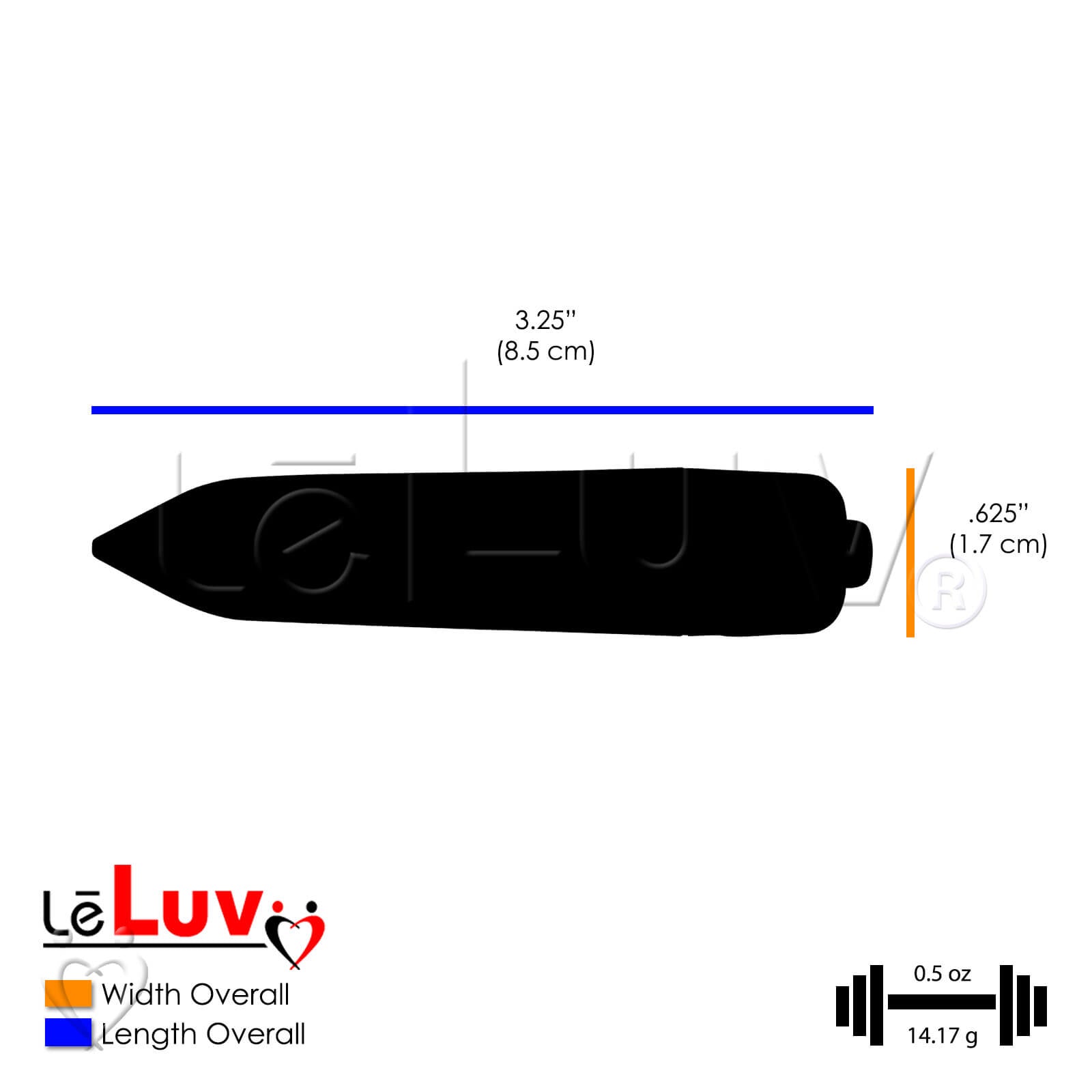 Vibrating Bullet Mini Pointed 3.25 Inch Pick a Color