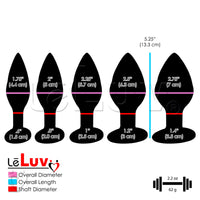 Butt Plug Swirled 3D Printed 5.25 Inch - Choose Girth