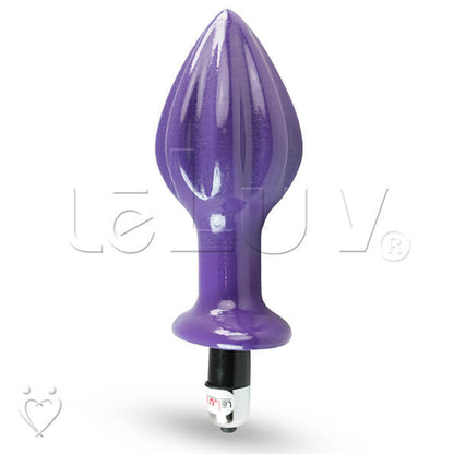 Butt Plug 5.25 Inch 3D Printed Vibrating Grooved - Choose Girth