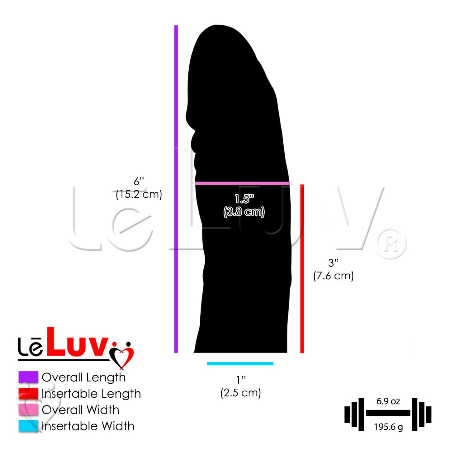 Strap-On Hollow Male Vibrating 6 Inch