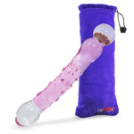 LeLuv Glass 8 Inch Double-ended Flower Head Dildo