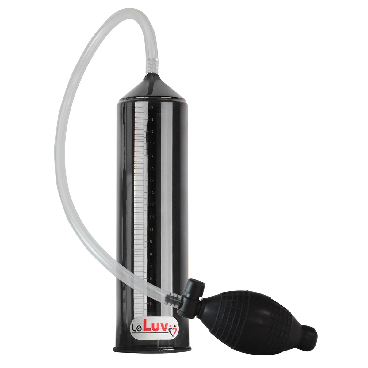 2.25"x9" EasyOp Black GOOD Bgrip Black Grip+Cylinder Clear Hose BASIC Penis Pump