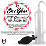 LeLuv EasyOp Bgrip Handle Penis Pump | 2.25" Diameter x 9" Inside Length Clear Cylinder