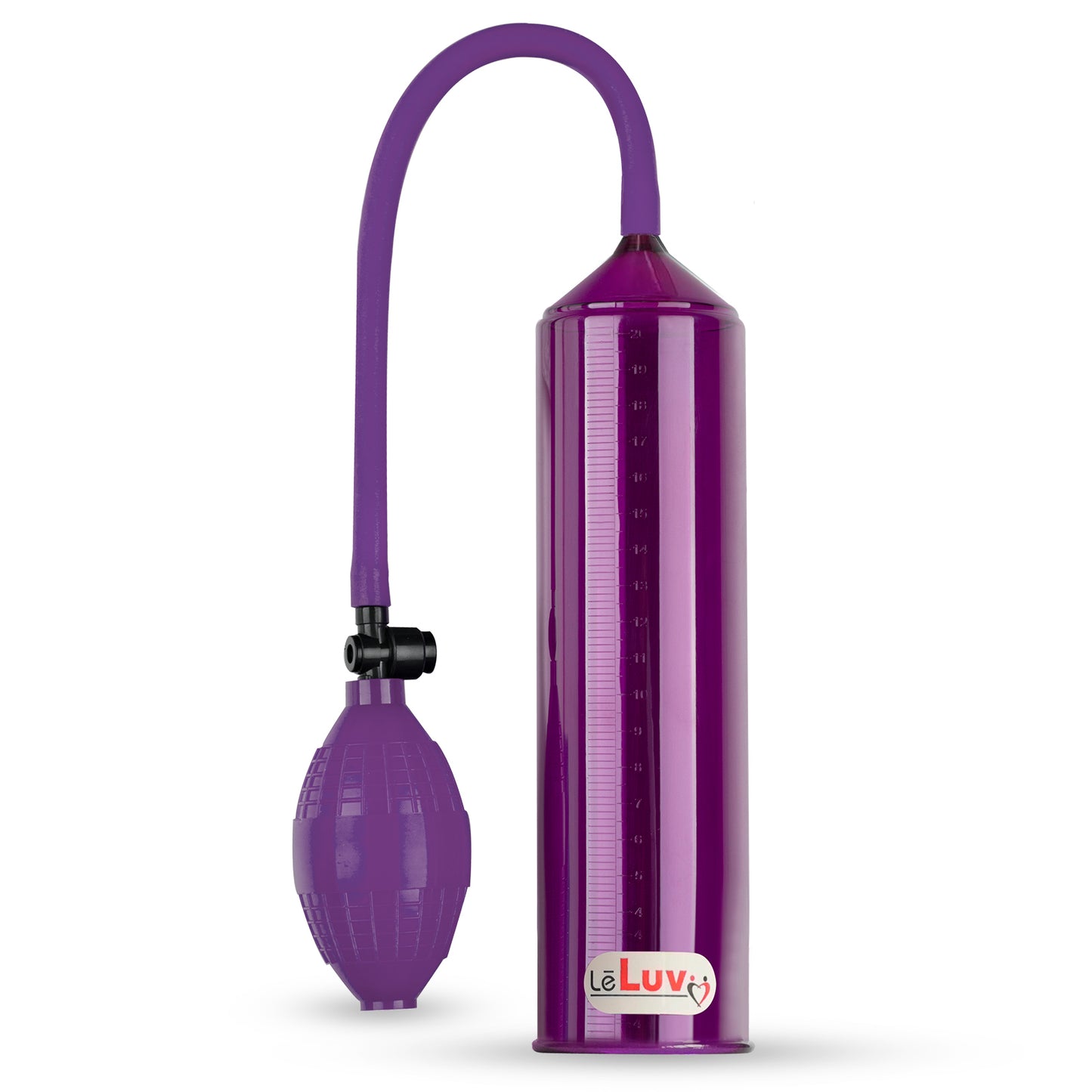 LeLuv BEST EasyOp Penis Pump | Bgrip with Slippery Silicone Hose Upgrade | Choose Color