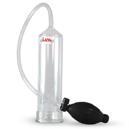 LeLuv BEST EasyOp Penis Pump | Bgrip with Slippery Silicone Hose Upgrade + TPR Sleeve | Choose Color
