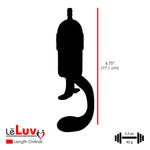LeLuv Penis Pump EasyOp - Zgrip Handle, BEST Premium Silicone Hose, 2.25" Cylinder