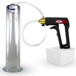 LeLuv Maxi Penis Pump | Black Handle, Clear Hose, All Gauge Options | WIDE FLANGE Cylinder