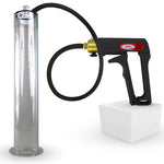 LeLuv Maxi Penis Pump | Black Handle, Silicone Hose, All Gauge Options | WIDE FLANGE Cylinder