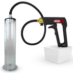 LeLuv Maxi Penis Pump | Black Handle, Silicone Hose, All Gauge Options | WIDE FLANGE Cylinder