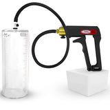 LeLuv Maxi Penis Pump | Black/Grey Handle, Silicone Hose, No Gauge | Round Flange Cylinder