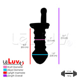 Bundle - 3 Pyrex Glass Dildo Anal Nubby Sex Toy Pleasure Combo Blue Lover