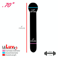 LeLuv Vaginal Dilators Clear Glass 6" Length | Relieve Pain and Pressure | Choose Diameter