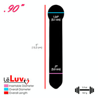 LeLuv Vaginal Dilators Clear Glass 6" Length | Relieve Pain and Pressure | Choose Diameter