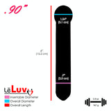 LeLuv Vaginal Dilators Clear Glass 6" Length | Relieve Pain and Pressure | Choose Diameter