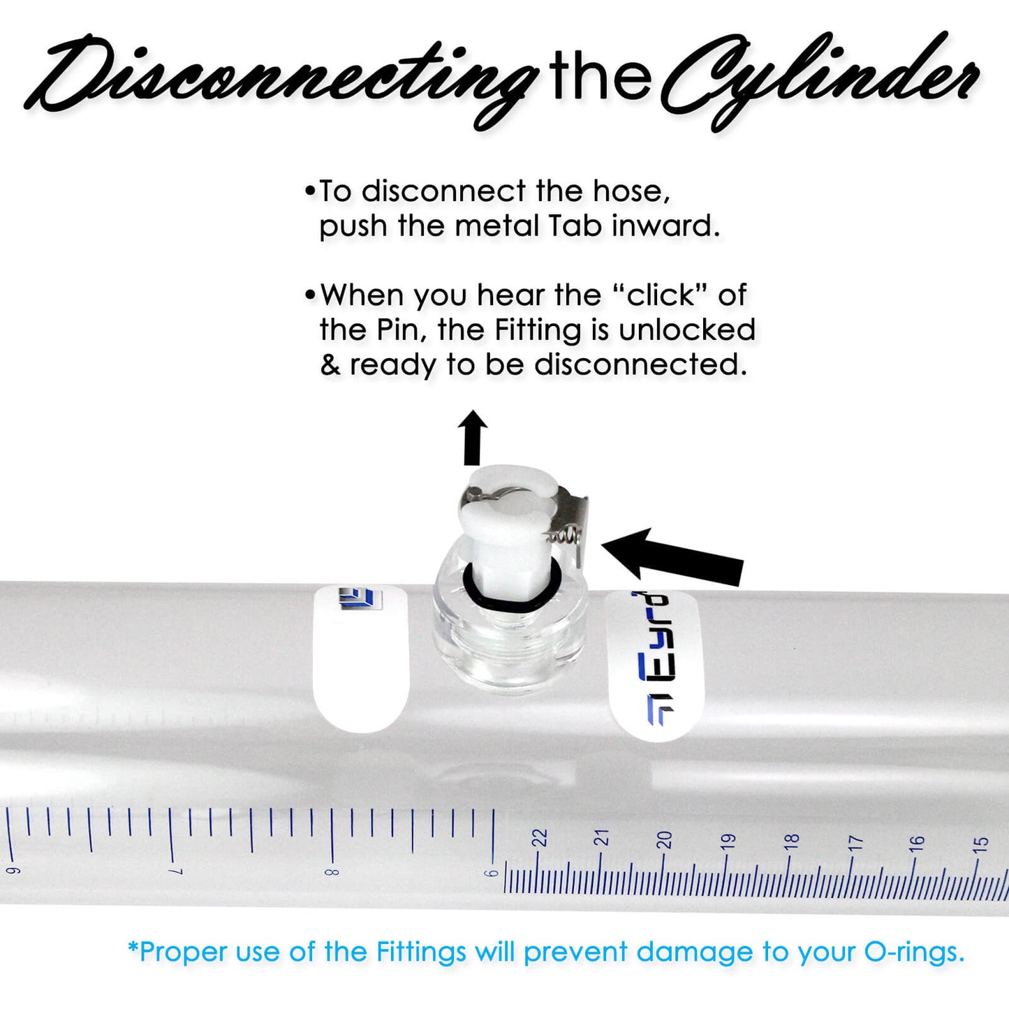 Double-Ended Cylinder for Buddy Penis Pumps | 16"-22" Length, 1.75"-2.25" Diameter