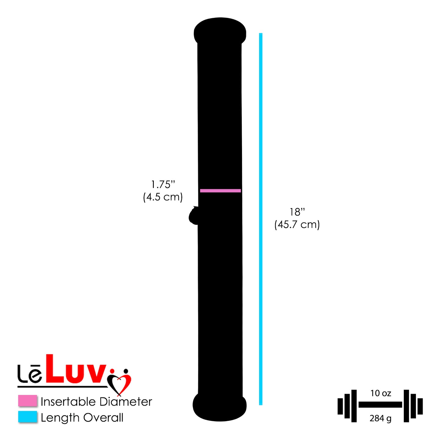Double-Ended Cylinder for Buddy Penis Pumps | 16"-22" Length, 1.75"-2.25" Diameter