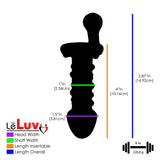 Bundle - 3 items: Red Romance Glass Dildo & Butt Plug Gift Sets