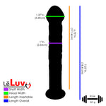 LeLuv Glass OCEAN Blue 3 Piece Gift Set Dildos & Butt Plug