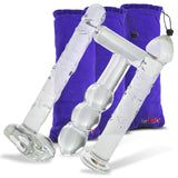 Bundle - 3 items: Ice Collection Glass Dildo & Butt Plug Gift Sets