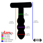 LeLuv Bundle - 3 items: Bubble Gum Glass Dildo & Butt Plug Gift Sets
