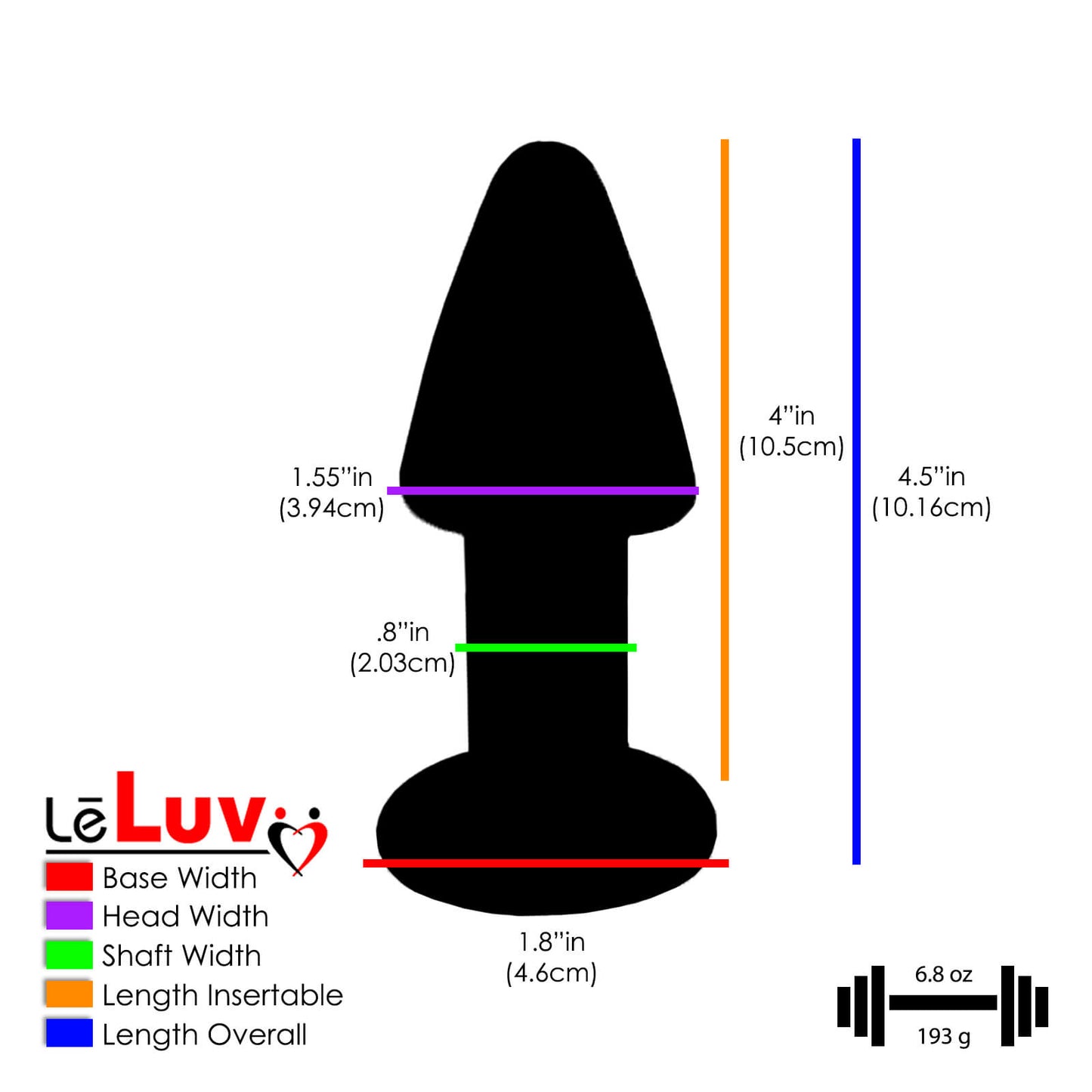 LeLuv Bundle - 3 items: Bubble Gum Glass Dildo & Butt Plug Gift Sets