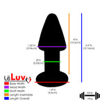 LeLuv Bundle - 3 items: Bubble Gum Glass Dildo & Butt Plug Gift Sets
