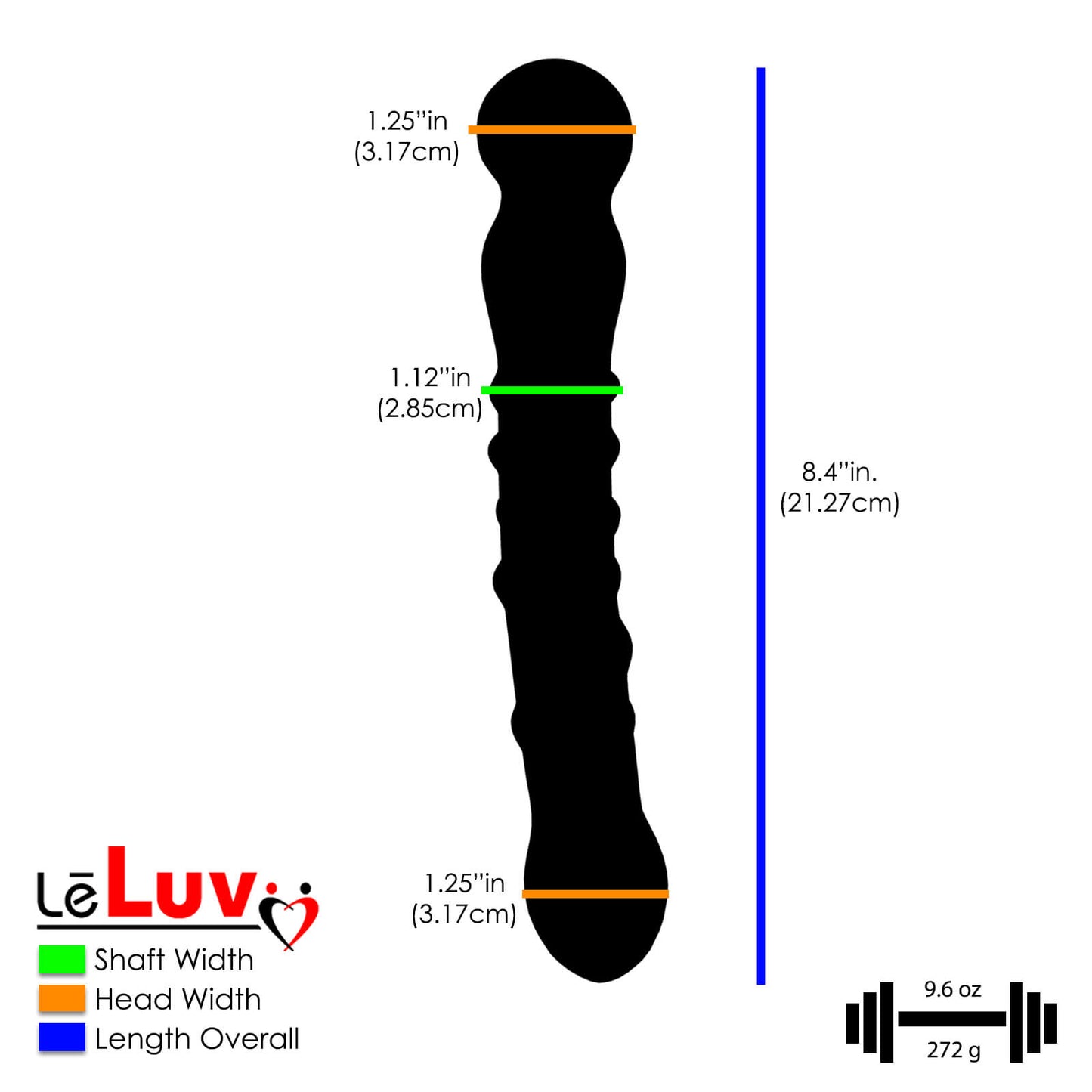LeLuv Glass Butt Plug & Glass Dildos Pretty Pink 3 Piece Gift Set