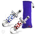 LeLuv Glass Beginner Spinner Nubby Juicer Anal Toy