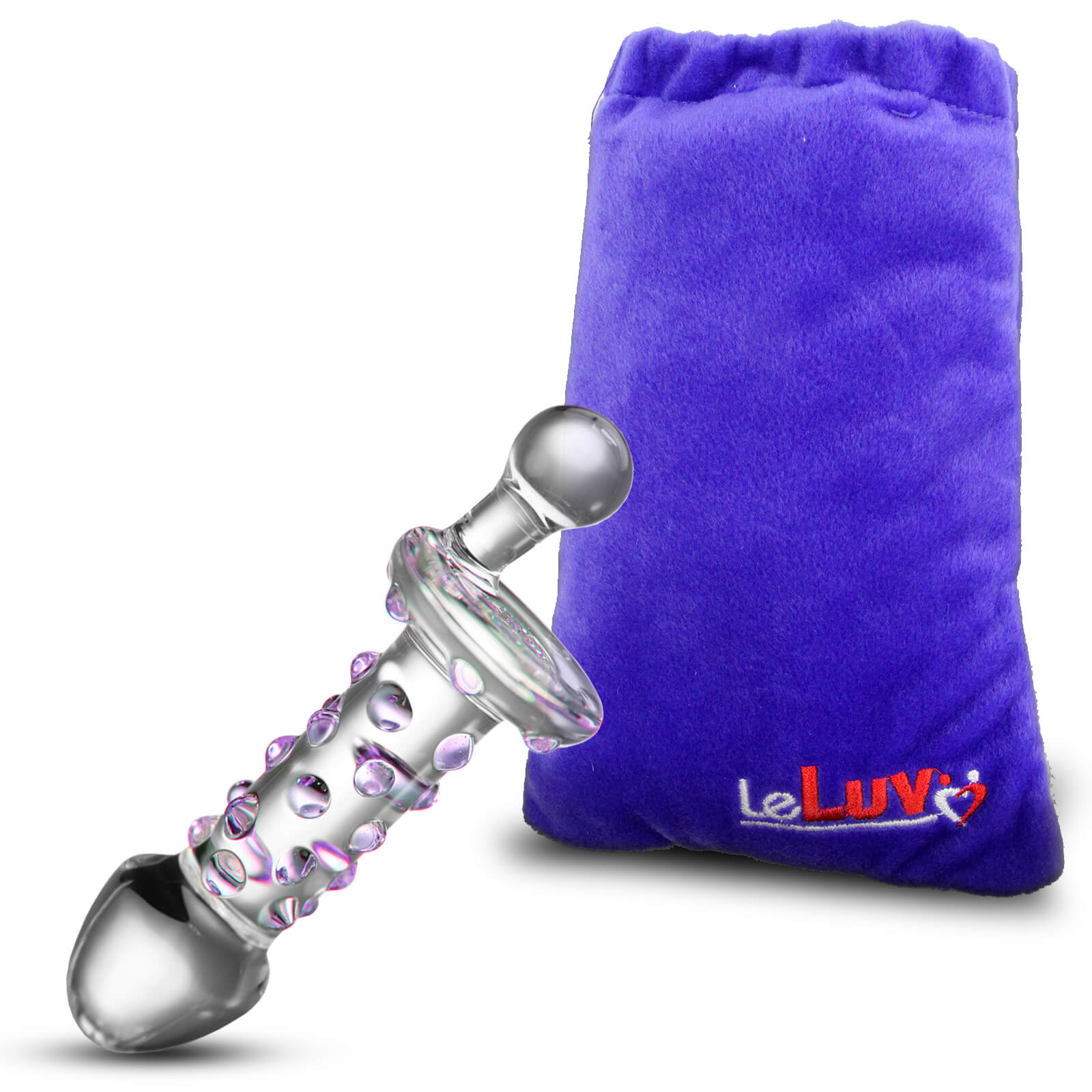 LeLuv Glass 6 Inch Medium Juicer Spinning Handle Anal Toy LeLuv Glass 6 Inch Medium Juicer Spinning Handle Anal Toy