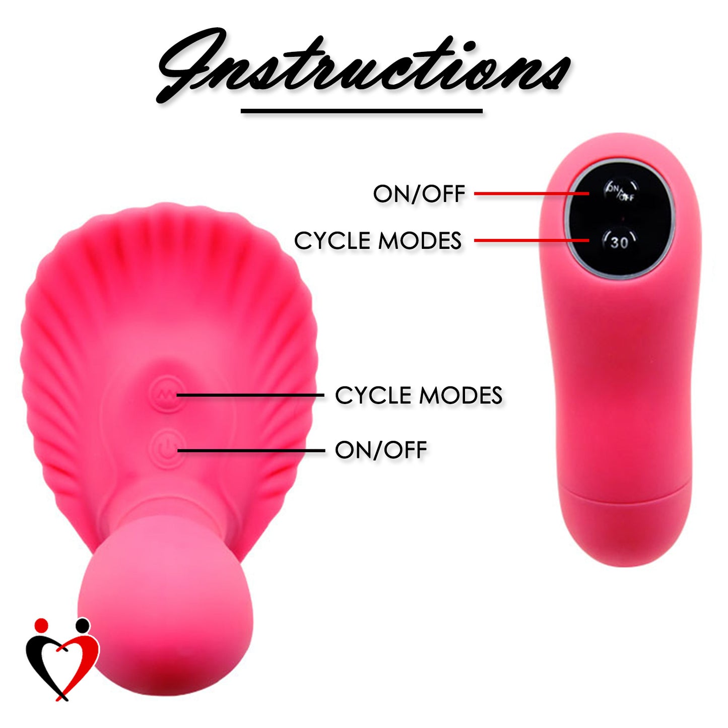 Clit & G-Spot Vibrator Strapless 30-Function Remote-Controlled Waterproof