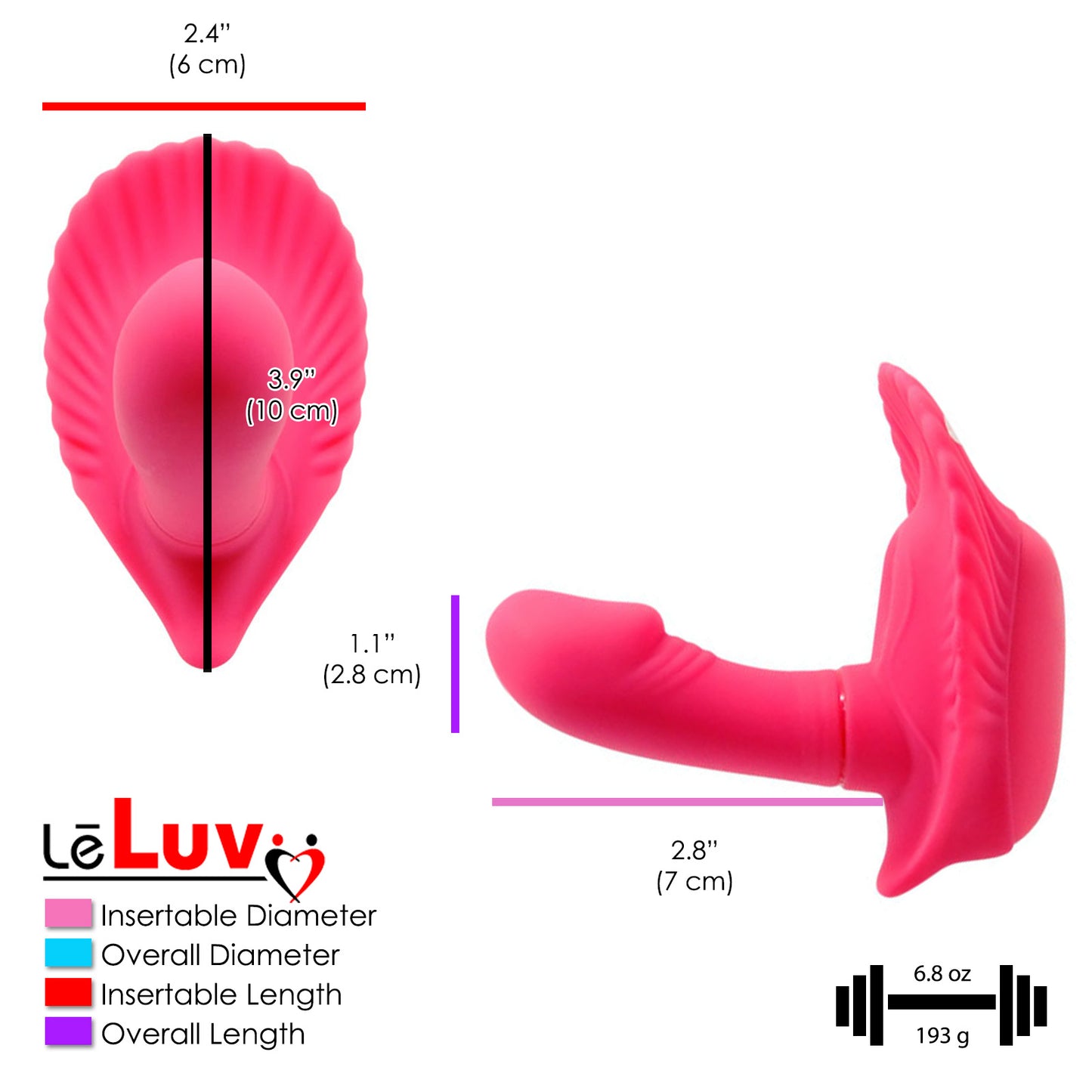 Clit & G-Spot Vibrator Strapless 30-Function Remote-Controlled Waterproof