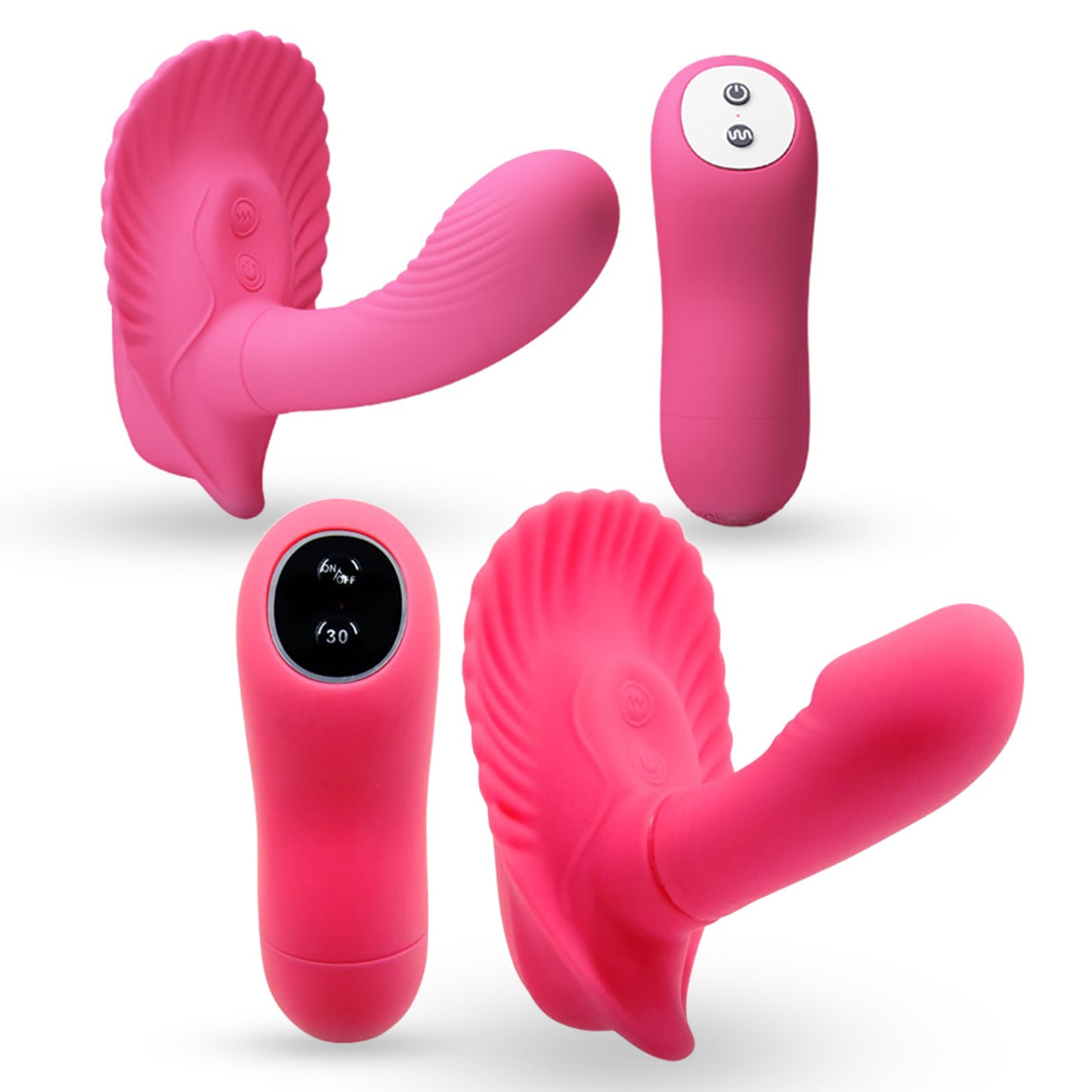 Clit & G-Spot Vibrator Strapless 30-Function Remote-Controlled Waterproof