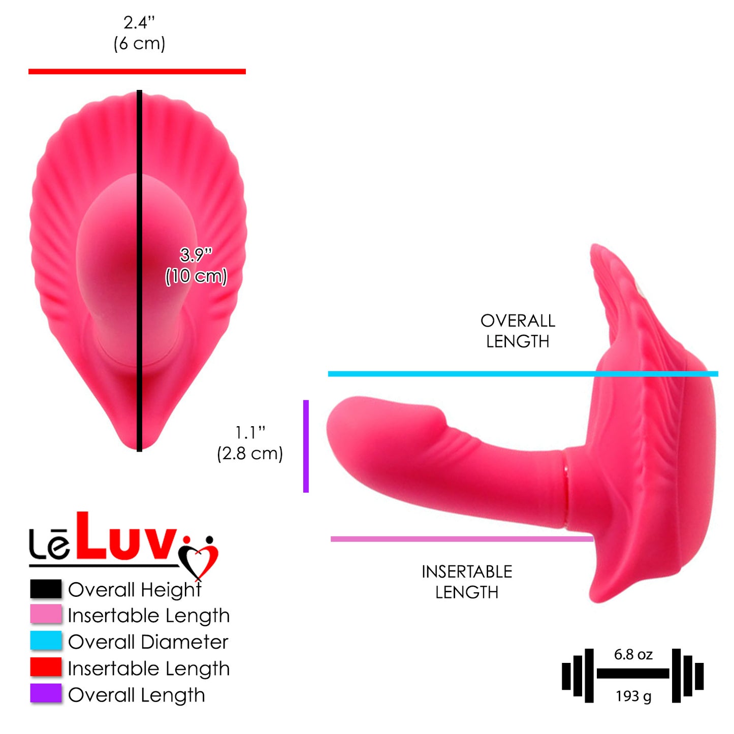 Clit & G-Spot Vibrator Strapless 30-Function Remote-Controlled Waterproof