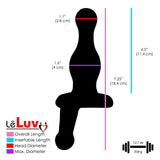 LeLuv Glass Clear Spinner Juicer One Wave Anal Toy
