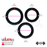 Round Smooth Cock Ring 3-Pack 32mm (1.3"), 37mm (1.5") and 42mm (1,7")