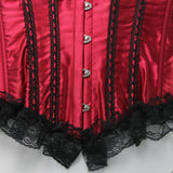 Lingerie Red Lace Back Bustier Corset G String PLUS SIZE AVAILABLE