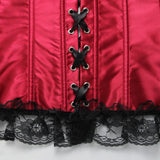 Lingerie Red Lace Back Bustier Corset G String PLUS SIZE AVAILABLE