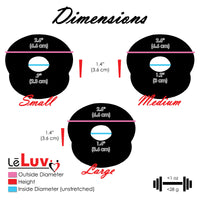 LeLuv EasyOp 2.5" x 4" Penis Head Cylinder with Sleeve Choice - TPR or Silicone