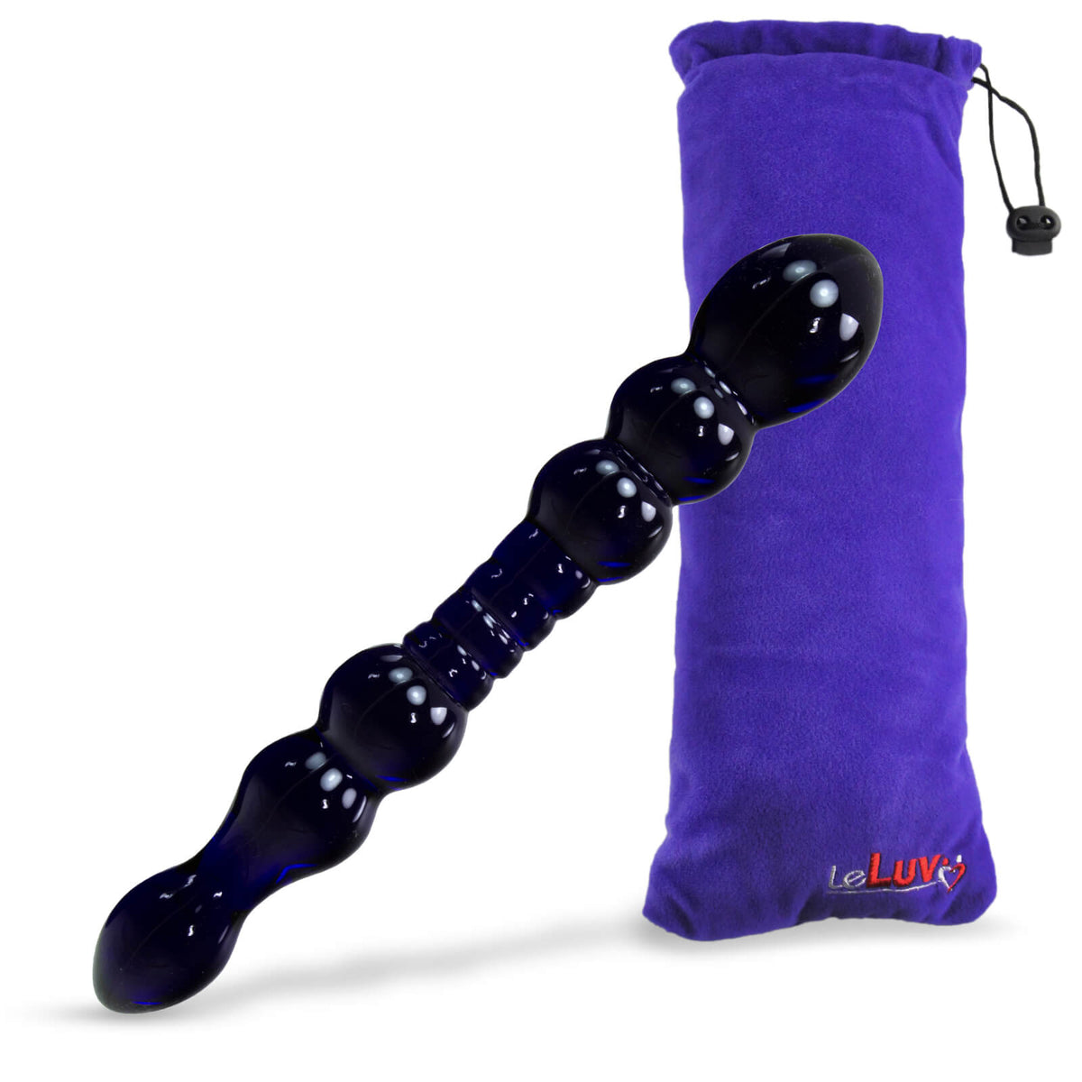 LeLuv Glass Dark Nights 3 Piece Gift Set Dildos & Butt Plug