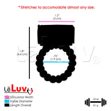 Beaded Luv Vibrating Cock Ring Clitoris Tickler