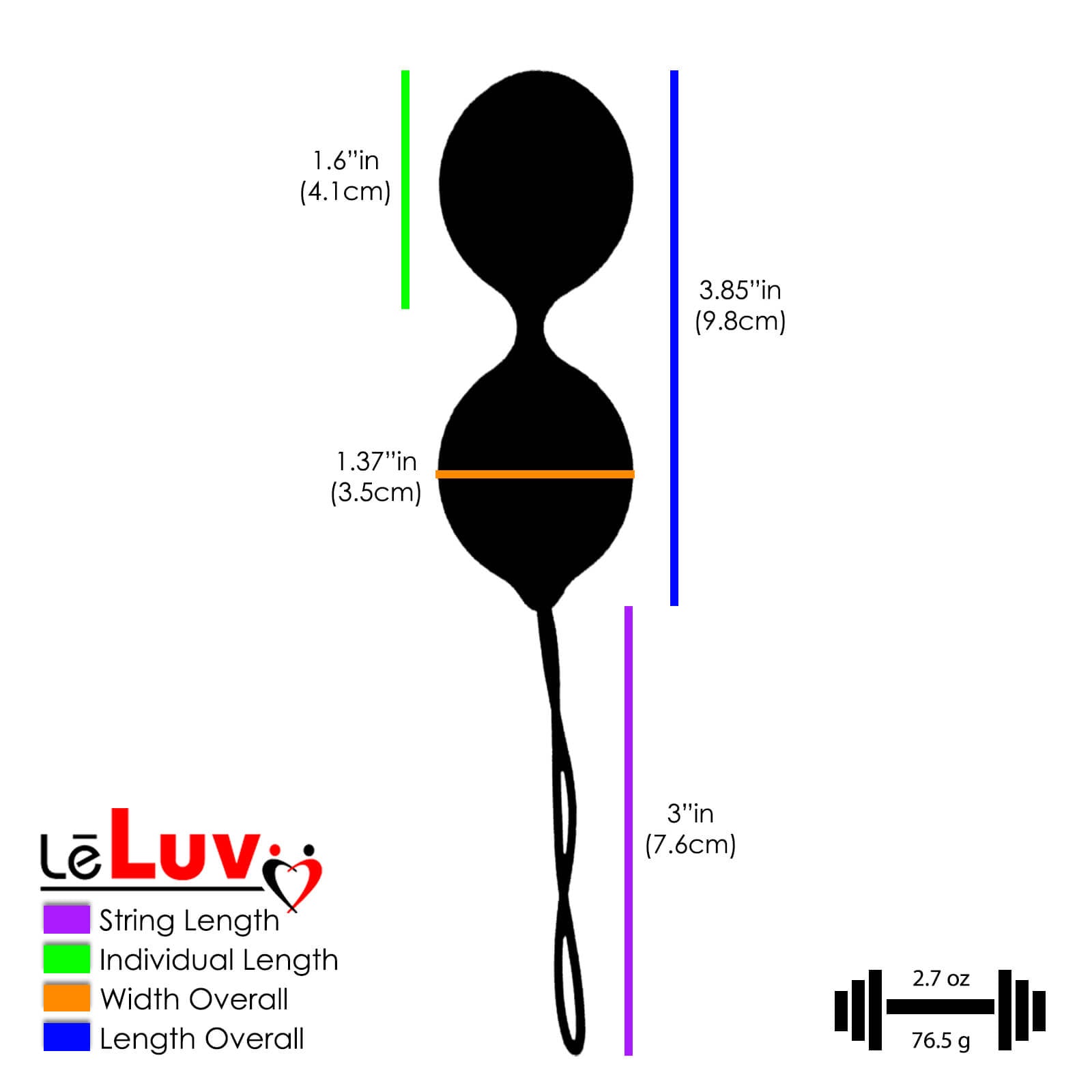 Ben Wa Kegel Balls DUOTONE Silicone Exercise