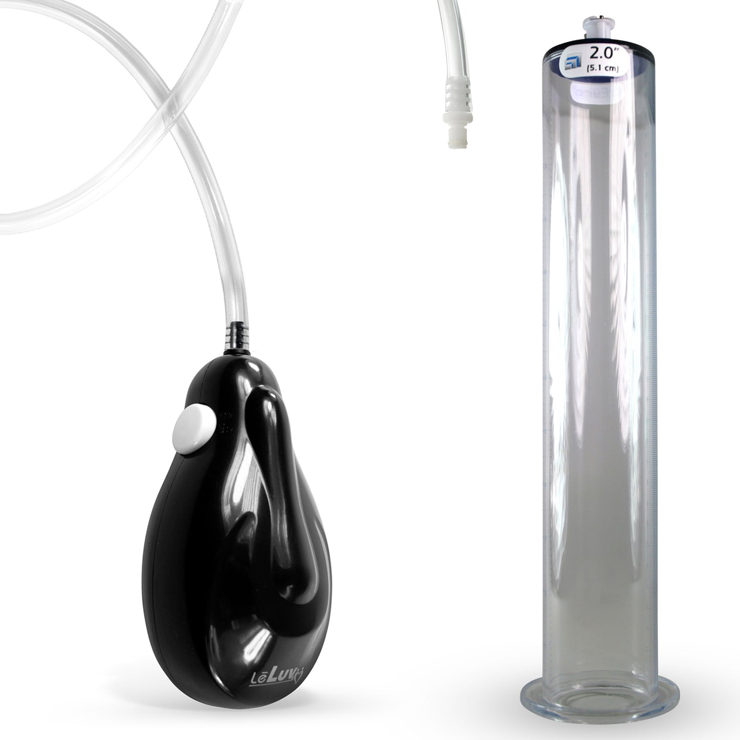 eGrip Electric Quick-Release Penis Pump | 9 or 12 Inch Length WIDE FLANGE Cylinder | 1.50-2.50"