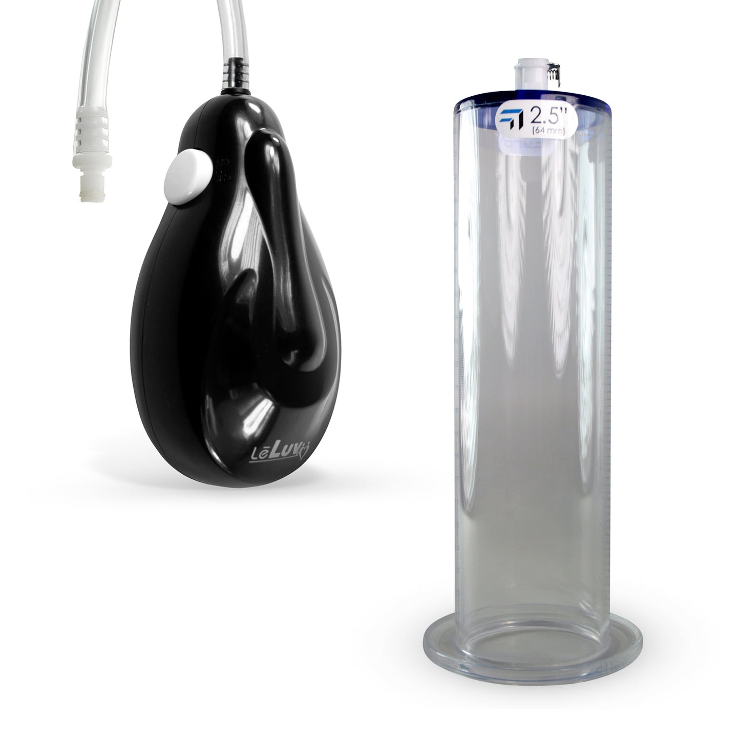 eGrip Electric Quick-Release Penis Pump | 9 or 12 Inch Length WIDE FLANGE Cylinder | 1.50-2.50"