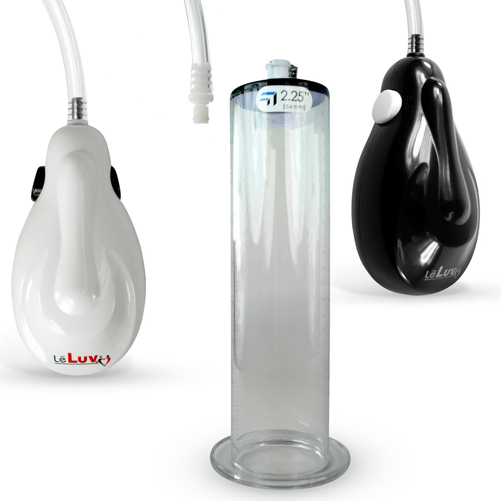 eGrip Electric Quick-Release Penis Pump | 9 or 12 Inch Length WIDE FLANGE Cylinder | 1.50-2.50"