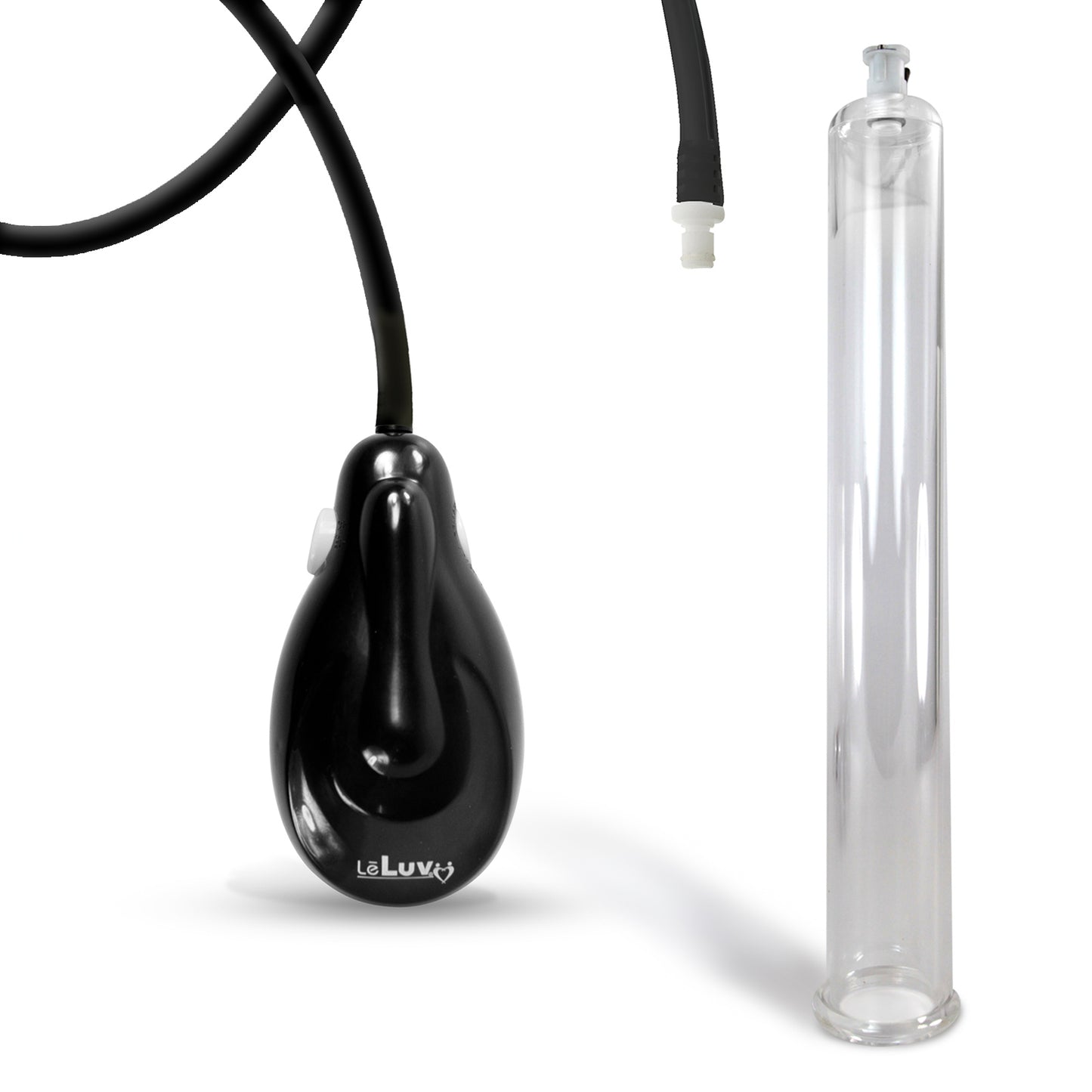 eGrip Electric Handle Penis Pump with Premium Hose | 9 or 12 Inch Length, 1.35-3.70 Inch Diameter Cylinder