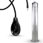 eGrip Electric Penis Pump with Premium Hose | 9 or 12 Inch Length, 1.50-2.50" Diameter WIDE FLANGE Cylinder