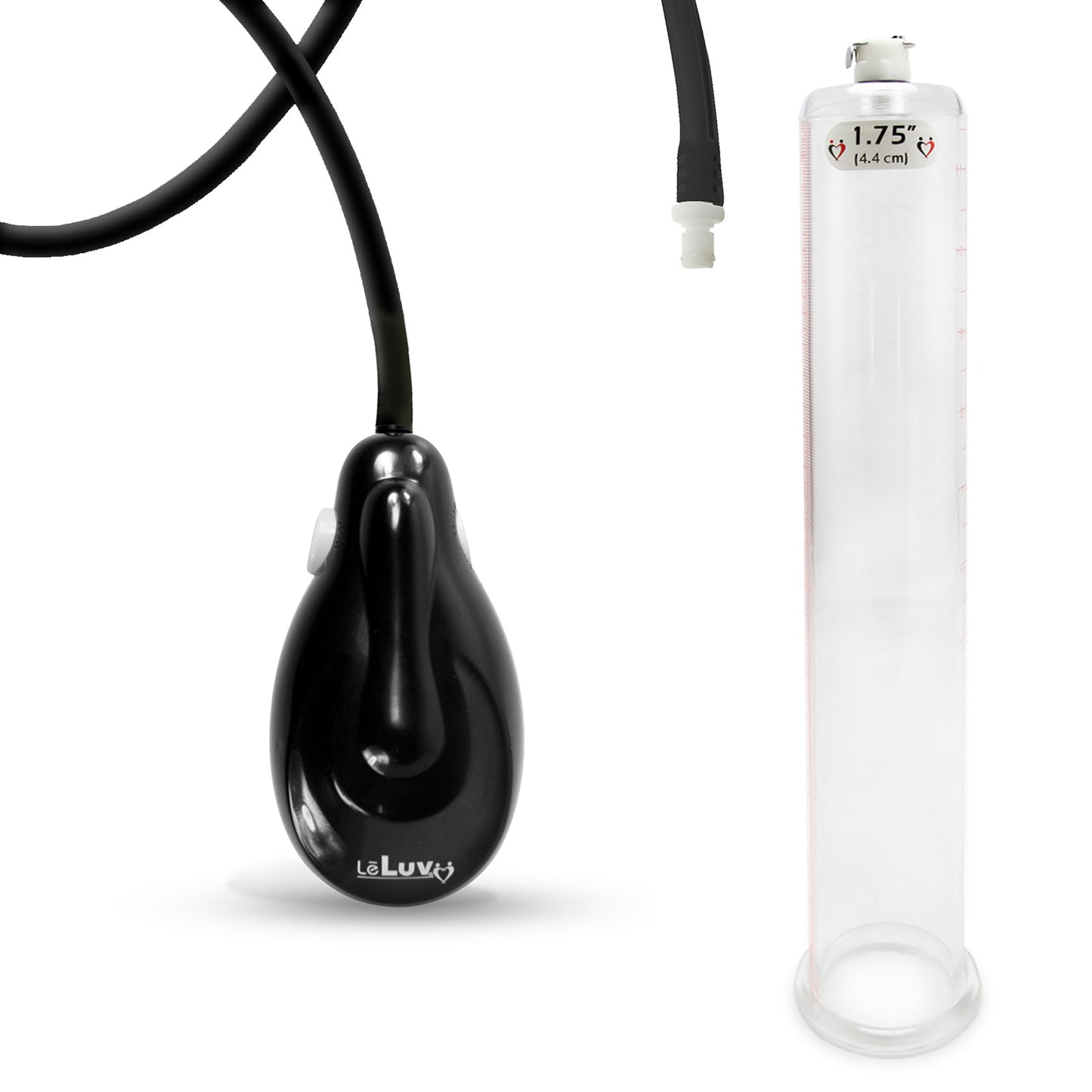 eGrip Electric Handle Penis Pump with Premium Hose | 9 or 12 Inch Length, 1.35-3.70 Inch Diameter Cylinder