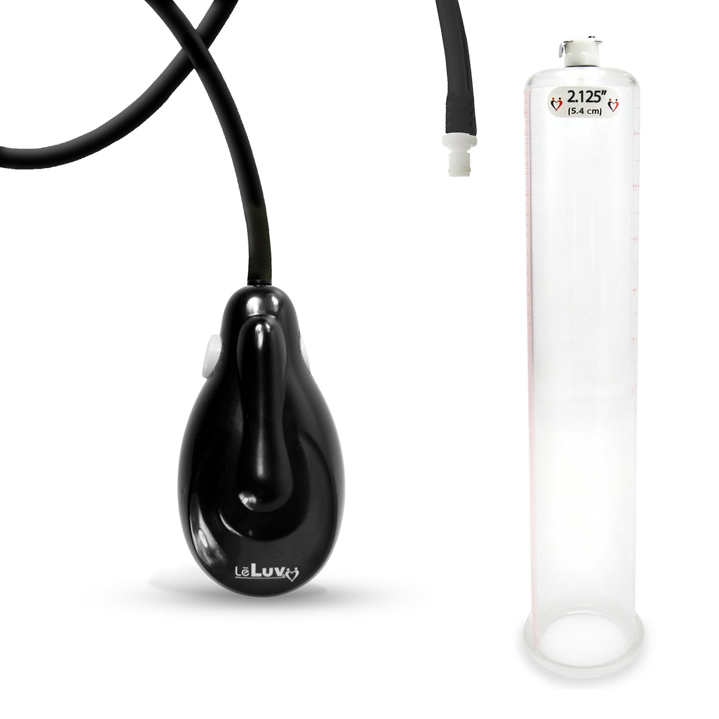 eGrip Electric Handle Penis Pump with Premium Hose | 9 or 12 Inch Length, 1.35-3.70 Inch Diameter Cylinder