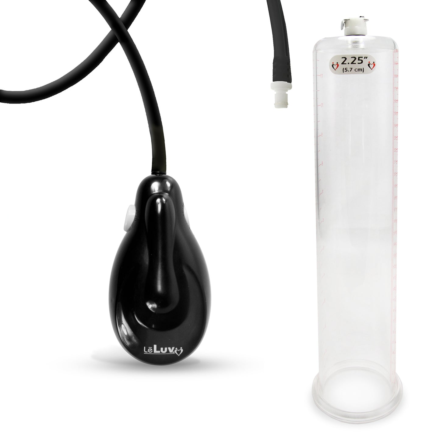 eGrip Electric Handle Penis Pump with Premium Hose | 9 or 12 Inch Length, 1.35-3.70 Inch Diameter Cylinder