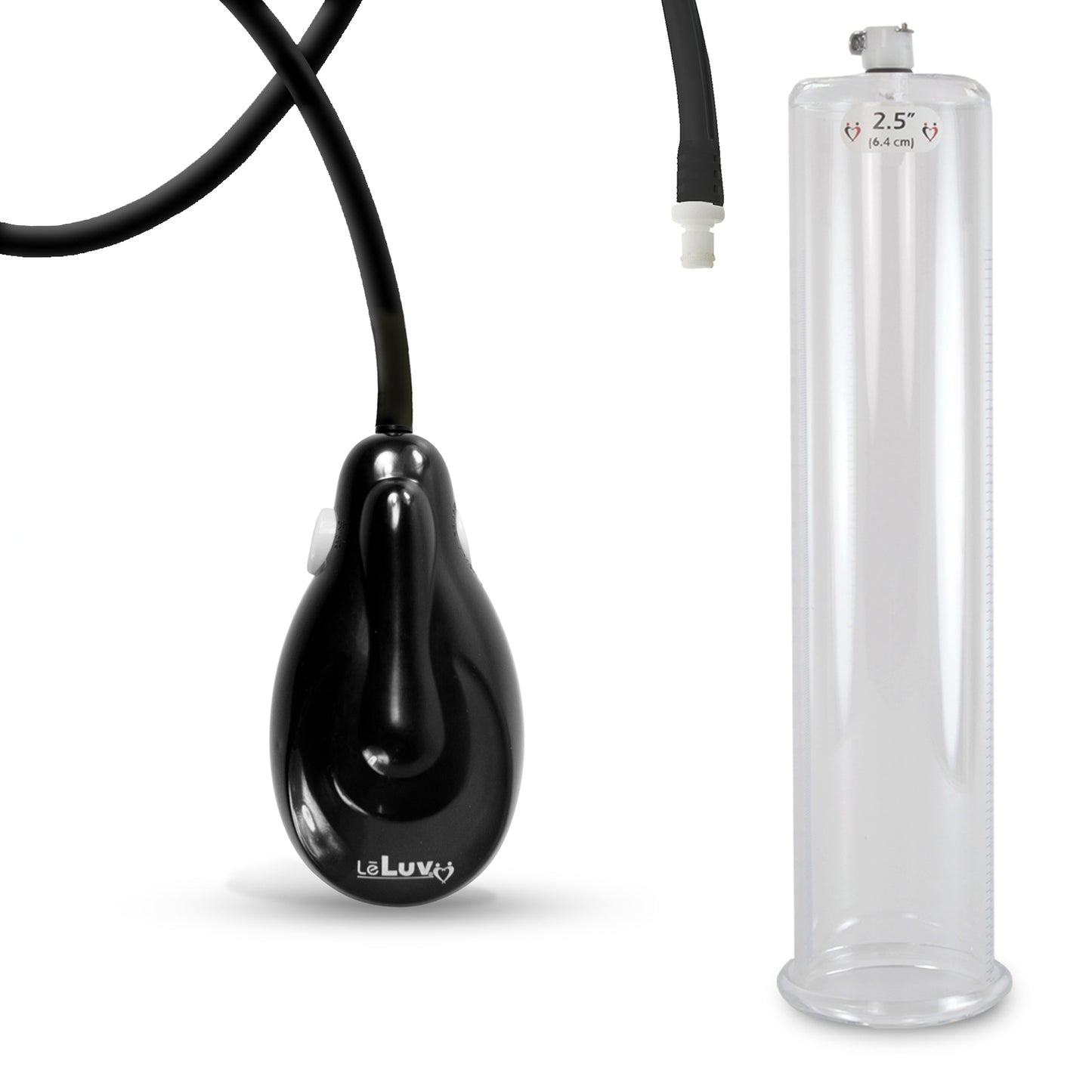 eGrip Electric Handle Penis Pump with Premium Hose | 9 or 12 Inch Length, 1.35-3.70 Inch Diameter Cylinder